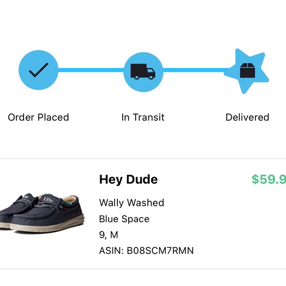 Hey Dudes Navy Wally Washed Blue Space - Picture 7 of 9